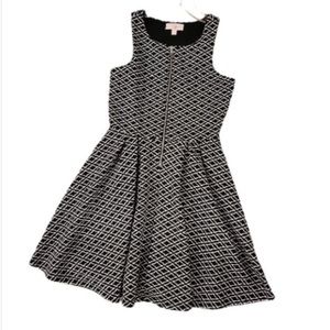 Little girls size 10 black and white dress